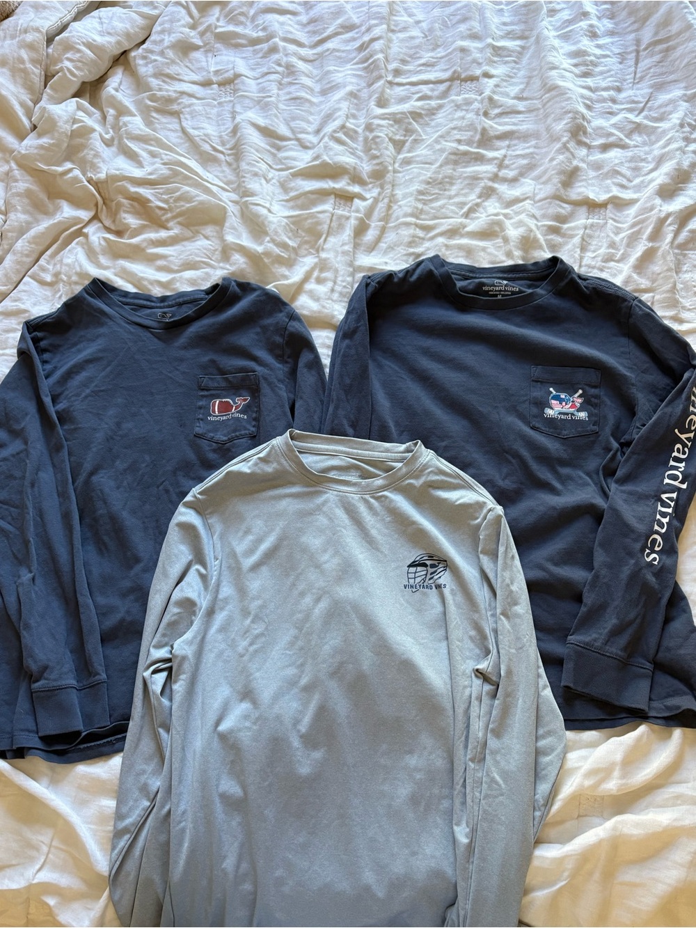 3 Vineyard Vines Long Sleeves: Boys M